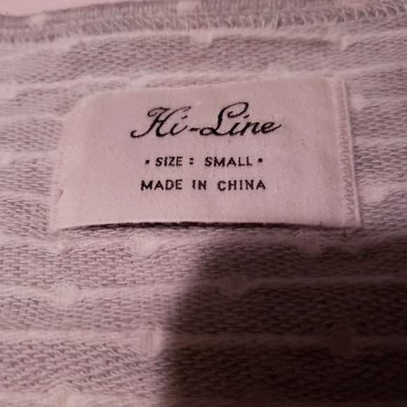 Polka Dot Cotton Sweater. - Picture 2 of 3